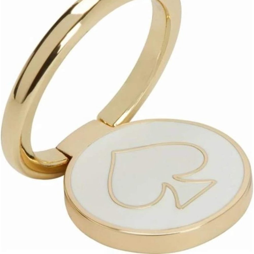 Kate Spade New York Universal  Cell Phone Stability Ring - Gold/Cream Enamel